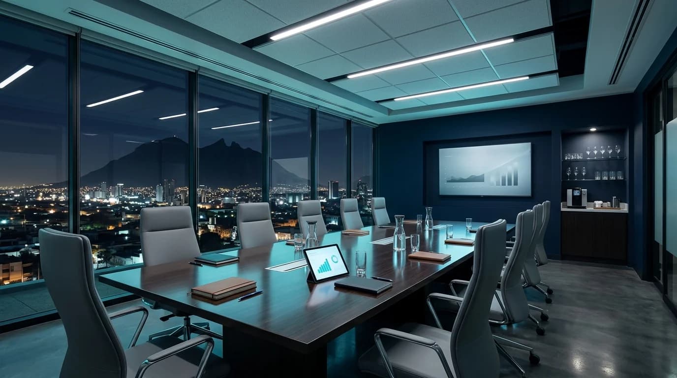 Sala de reuniones corporativa en Monterrey